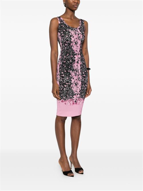 Abito donna midi con stampa Versace jeans Couture | 80HAO9P6JS546499